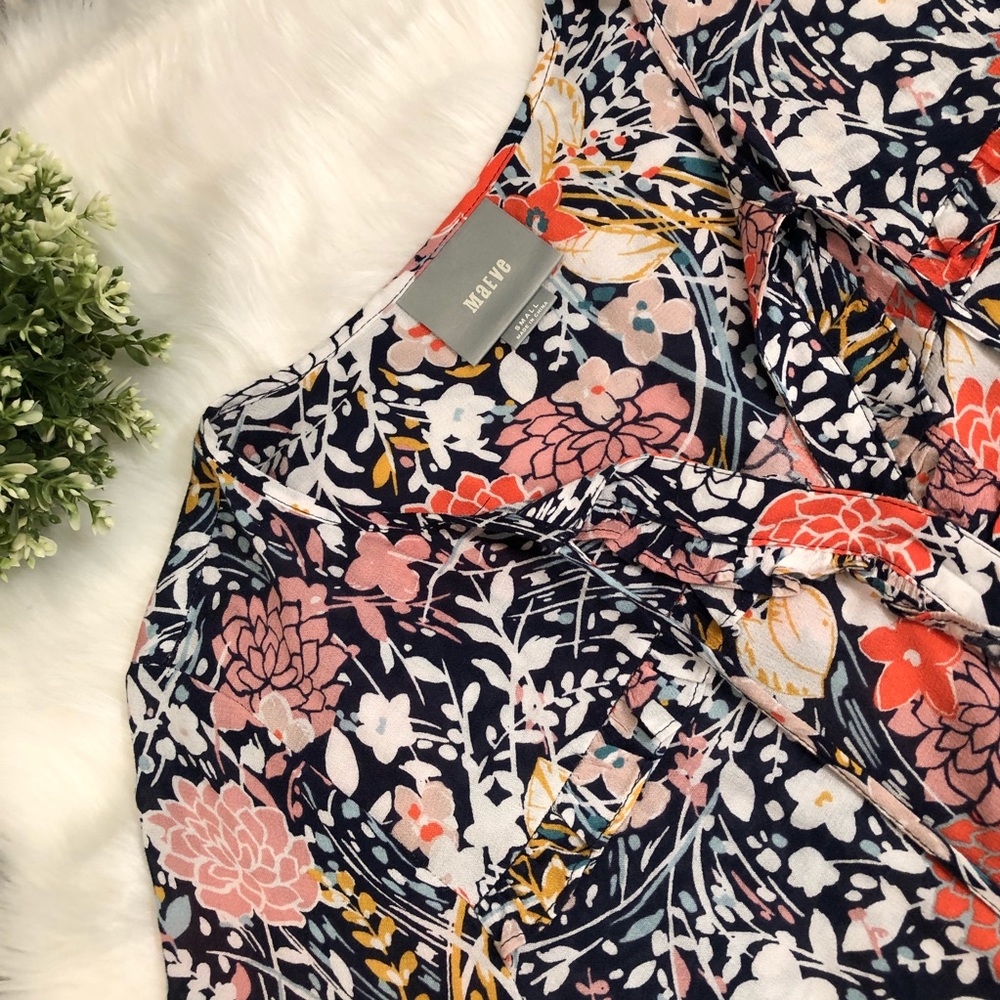 Mauve Anthropologie Blouse